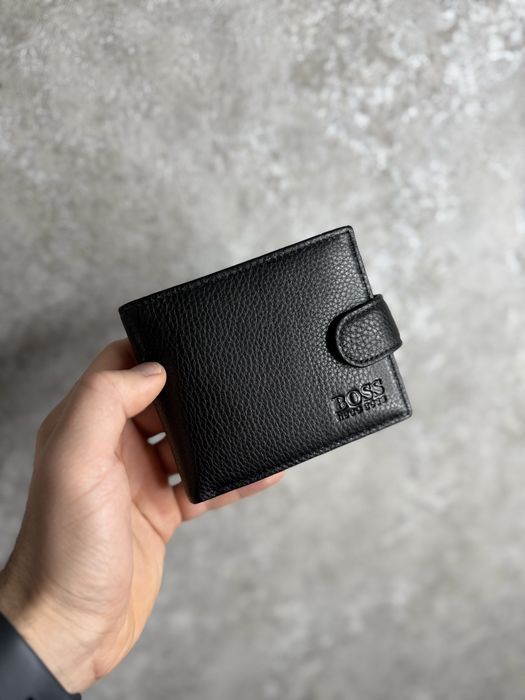 Чоловічий шкіряний гаманець hugo boss мужской кожаный кошелек портмоне