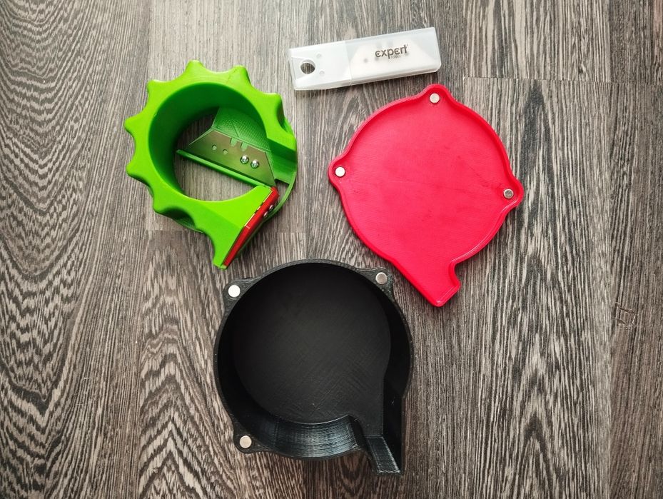 Фаскознімач / фаскосниматель для подрозетников 68-73 мм c кейсом