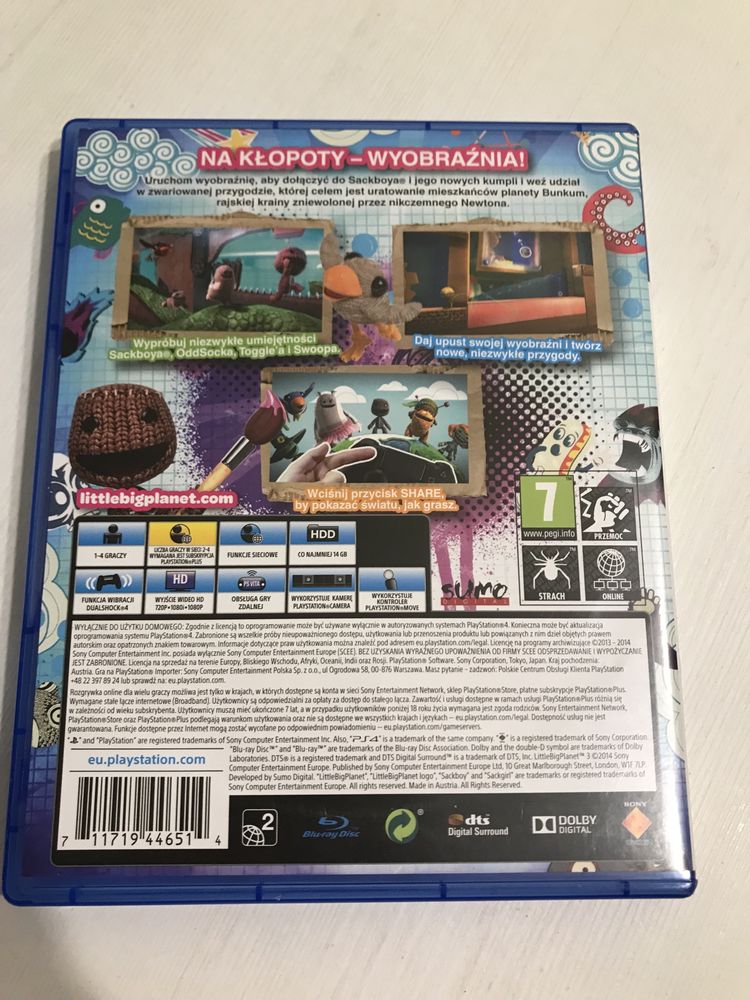 Little big planet 3 pl dubbing gra na ps4 gry playstation sackboy