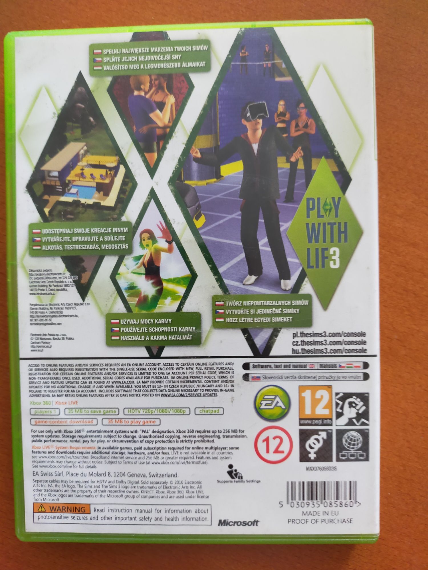 Sims 3 na konsole Xbox 360