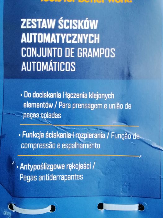 Zestaw ścisków, rozpieraków automatycznych 4 szt Nowe