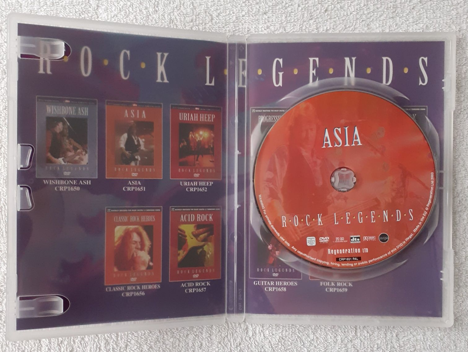 Asia – Rock Legends (DVD, Reissue)