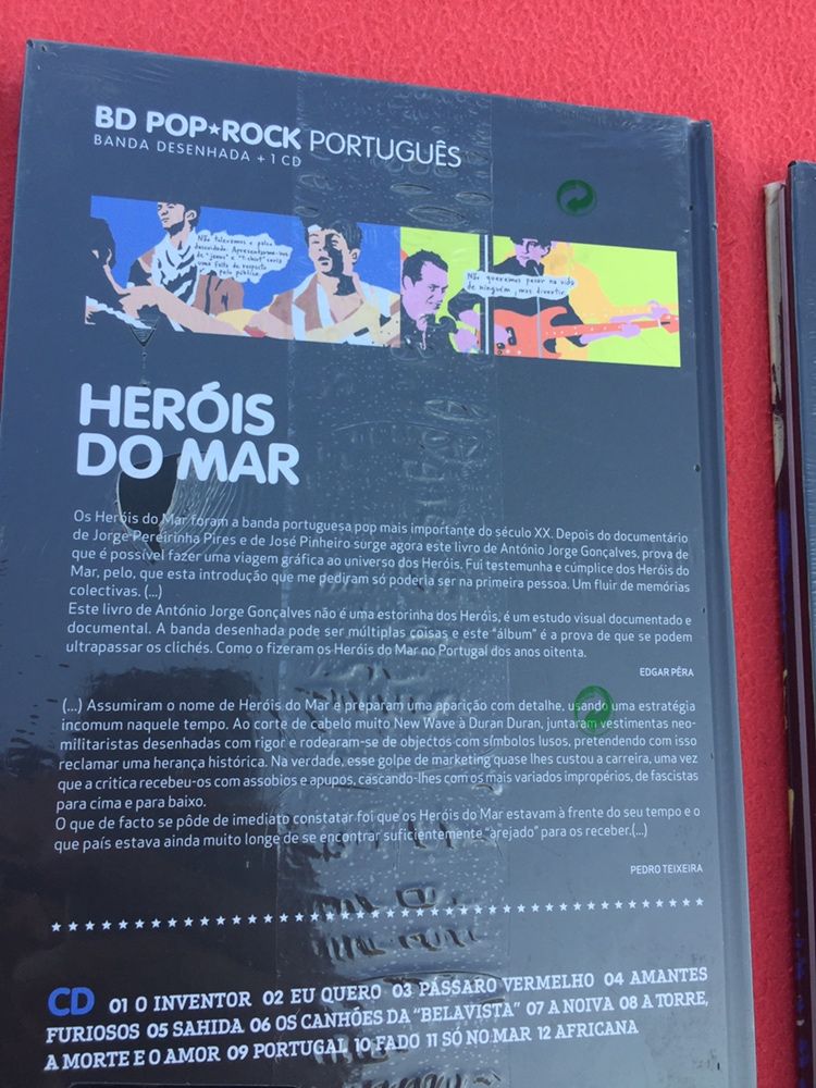 BD Pop Rock Português cd’s livros UHF GNR Heróis do mar