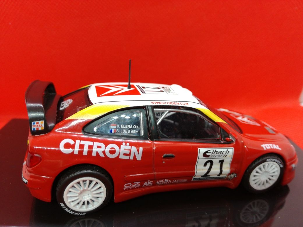 Miniatura 1/43 Citroen XSara WRC Loeb ADAC Rally 2002