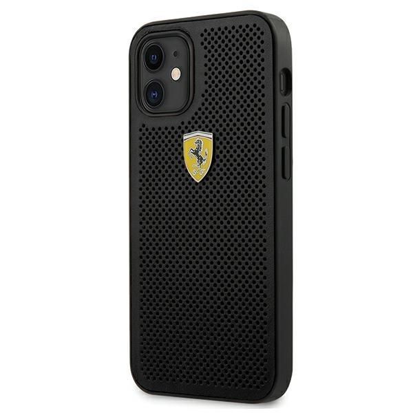 Etui Ferrari iPhone 12 Mini 5,4" Cz-Bk On Track Perforated