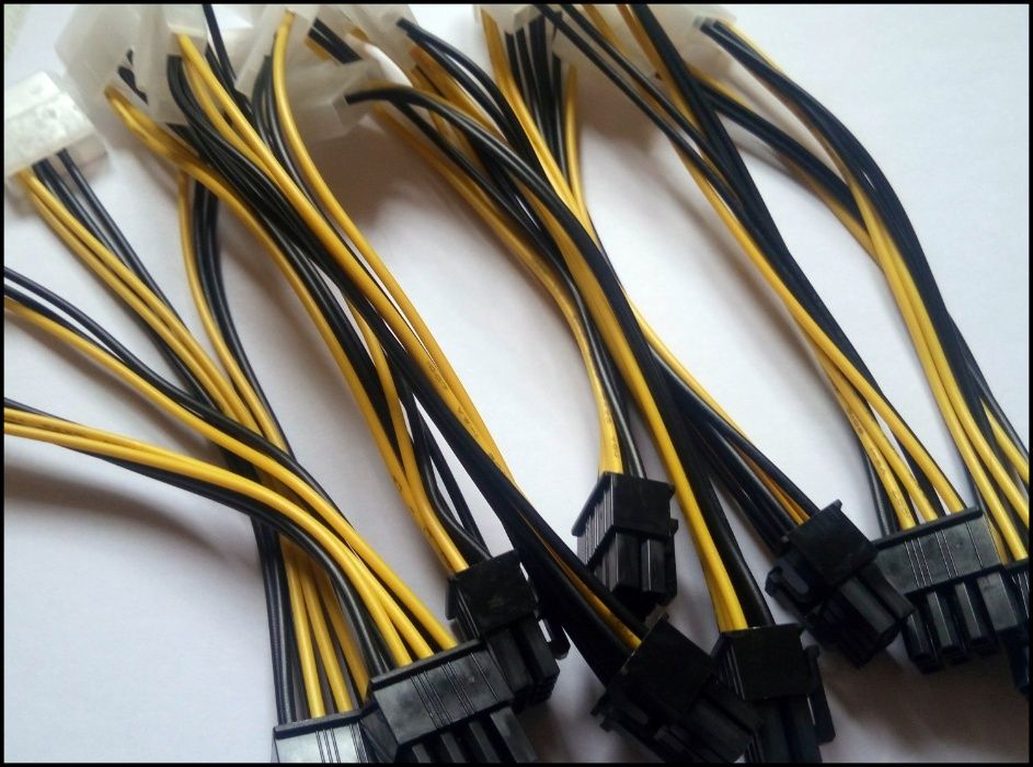 8 pin пин Кабель питания видеокарты 2x Molex - 1x 8 pin