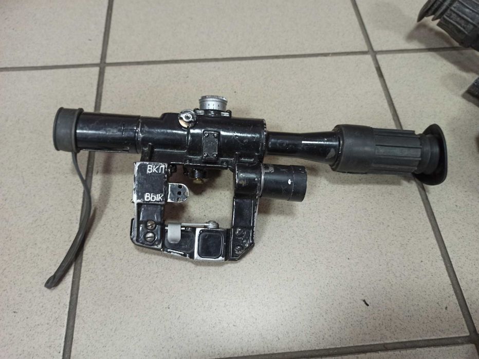 Luneta celownicza PSO-1 celownik rosyjski czarny PCO-1 z osłoną gumową