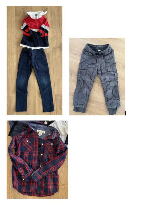 OKAZJA - 4 x chłopięce h&m cool club 116 spodnie zimowe koszula bluzka