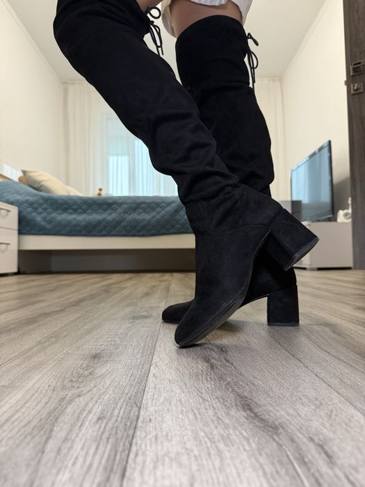 Замшеві ботфорти