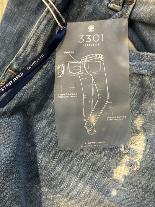 Nowe spodnie damskie G-STAR RAW 3301 Contour High Skinny W27 L32