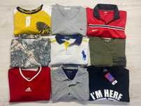 Pakiet ubrań Ralph, Tommy, Lacoste, Levis, Nike, Adidas, piłkarskie