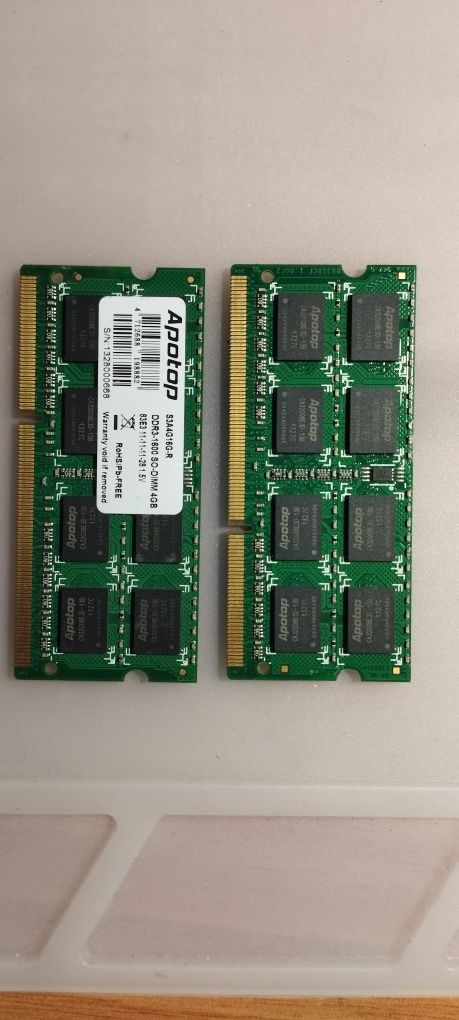 Apotop 8GB (2x4GB) SO-DIMM DDR3 1600 MHz