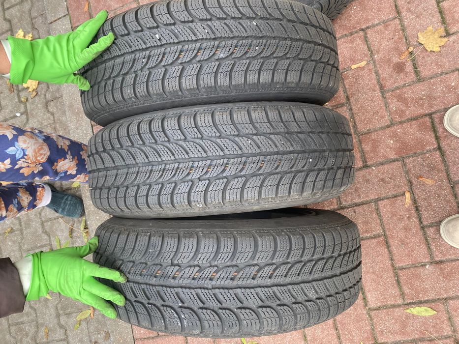 4 aluminiowe felgi 15” + 3 opony ZIMOWE