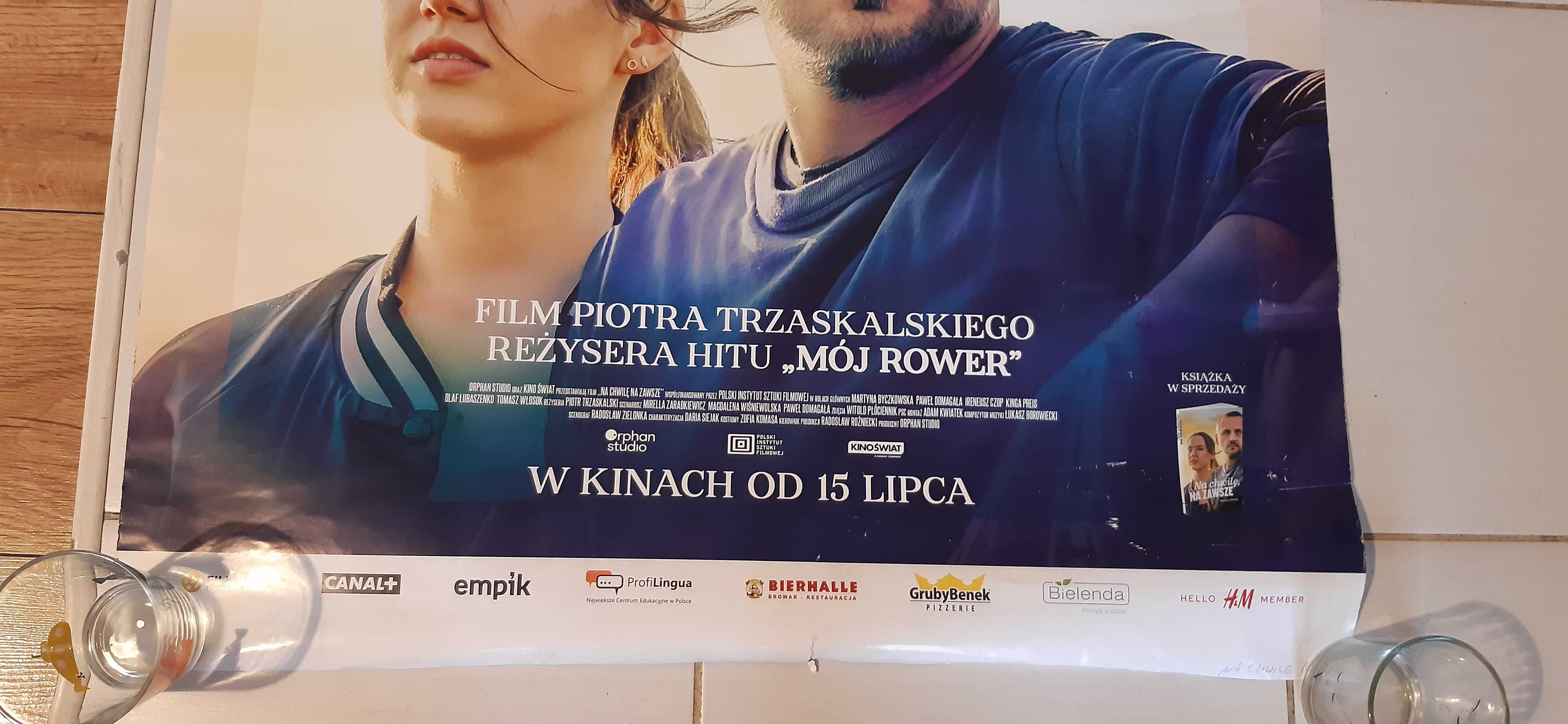 stary plakat filmowy na chwilę na zawsze dla kolekcjonerów