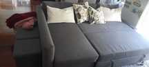 Sofa-cama com chaise longue