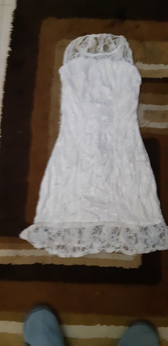 Vestido noiva e de menina alianças