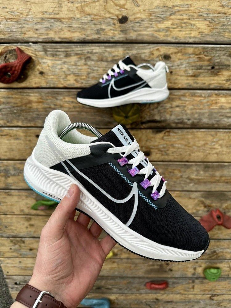 Кроссовки Nike Air Zoom Pegasus (черно-белые) беговые