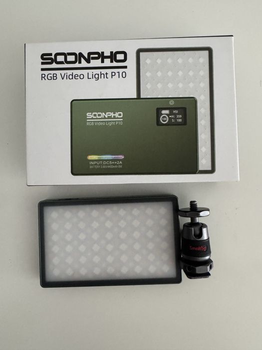 Soonpho RGB Video Light P10 + Suporte SmallRig