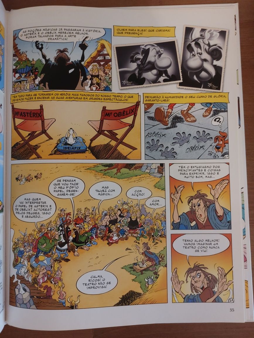 L " O Aniversário de Astérix e Obélix " Livro de Ouro (Como Novo)