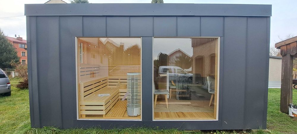sauna ogrodowa modern - gotowa do odbioru