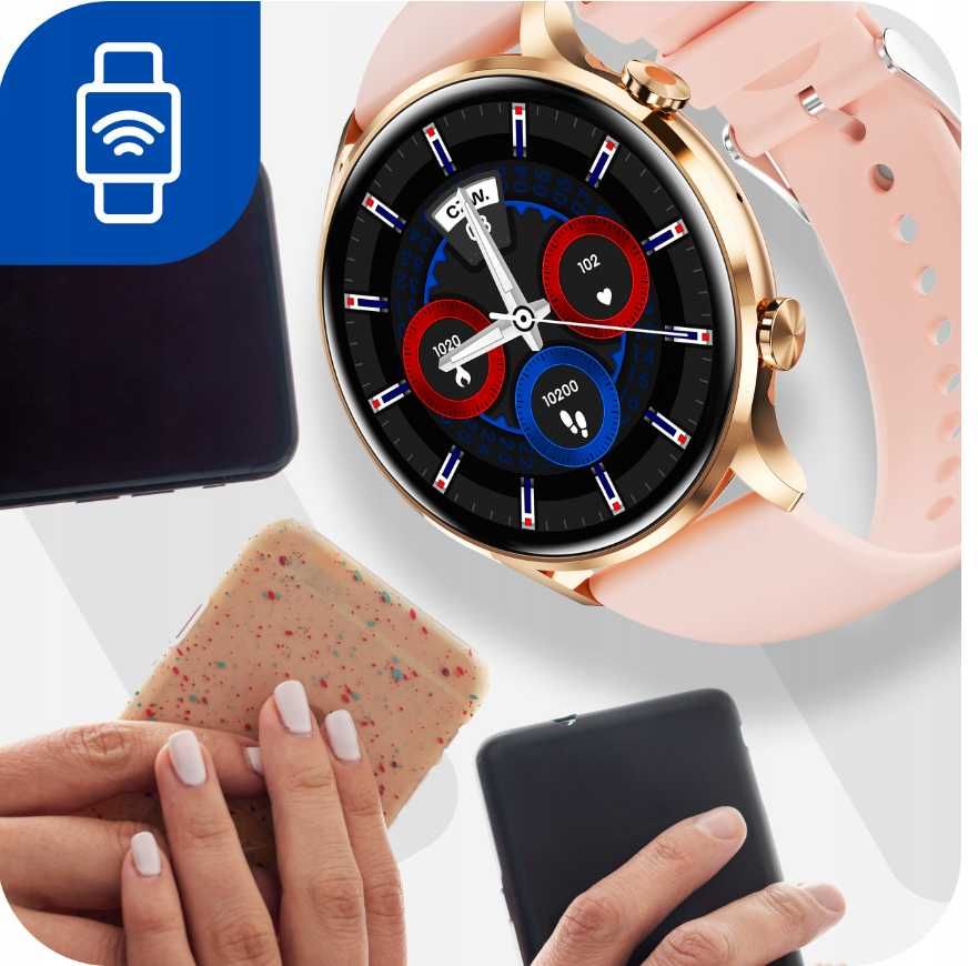 Damski Zegarek Smartwatch (Idealne Dla Mamy)
