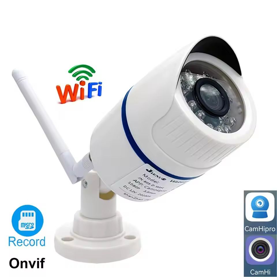 Kamera IP 4K 2MP zewnętrzna kamera bezpieczeństwa WiFi