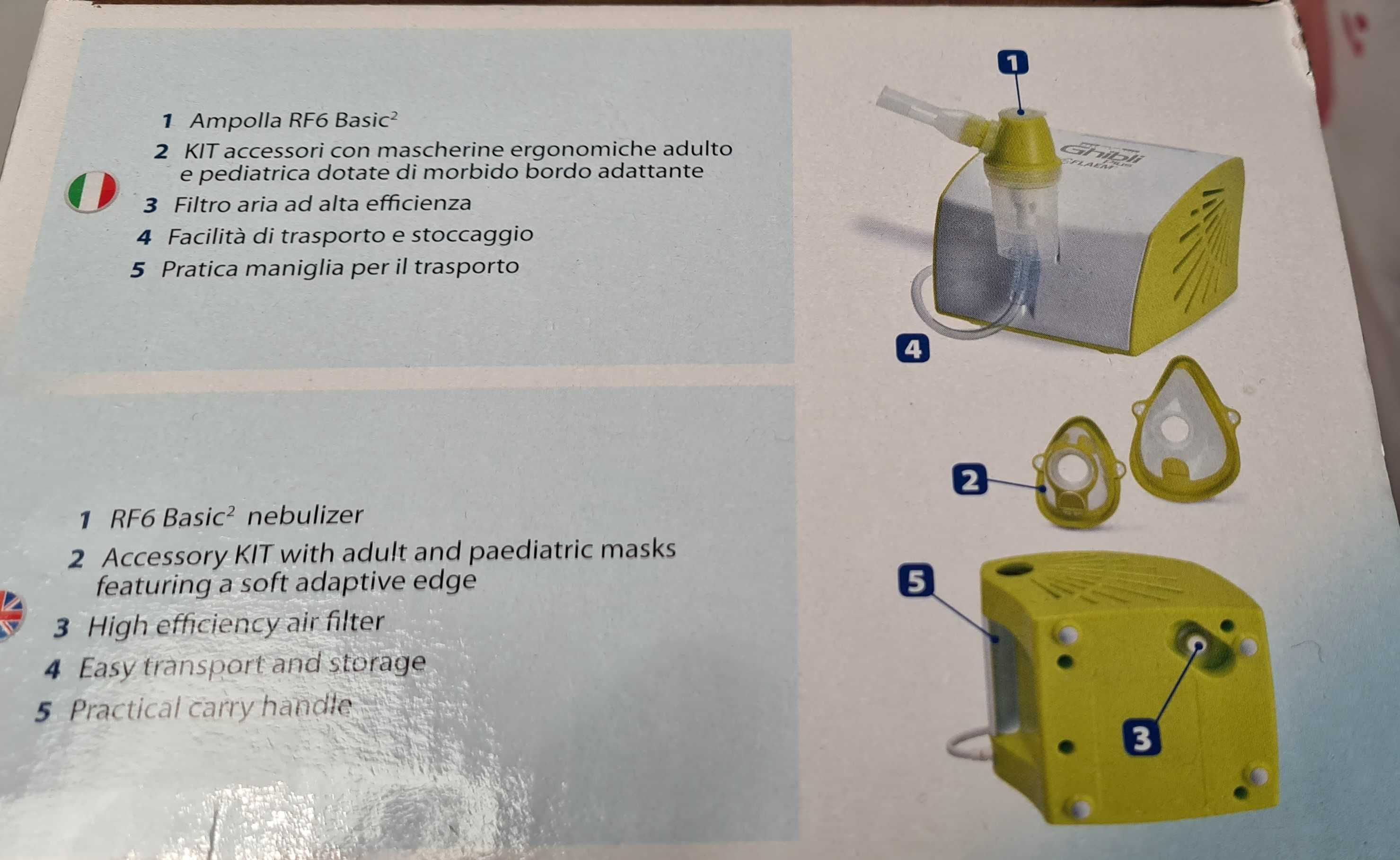Inhalator pneumatyczno-tłokowy Flaem Nuova Ghibli Plus