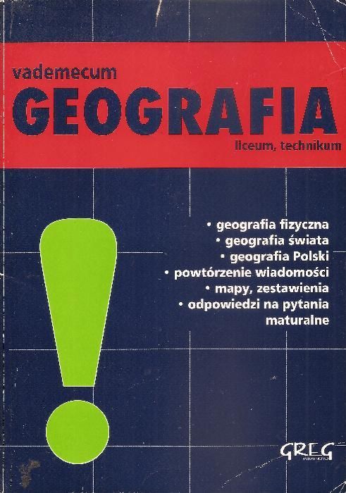 Vademecum Geografia liceum technikum Greg Jaszczuk