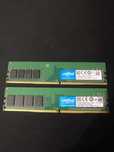 16GB RAM 8GBx2 Crucial DDR4 2400 Mhz CL17