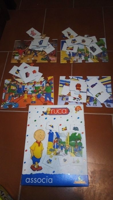 Jogo para montar + puzzle do Ruca