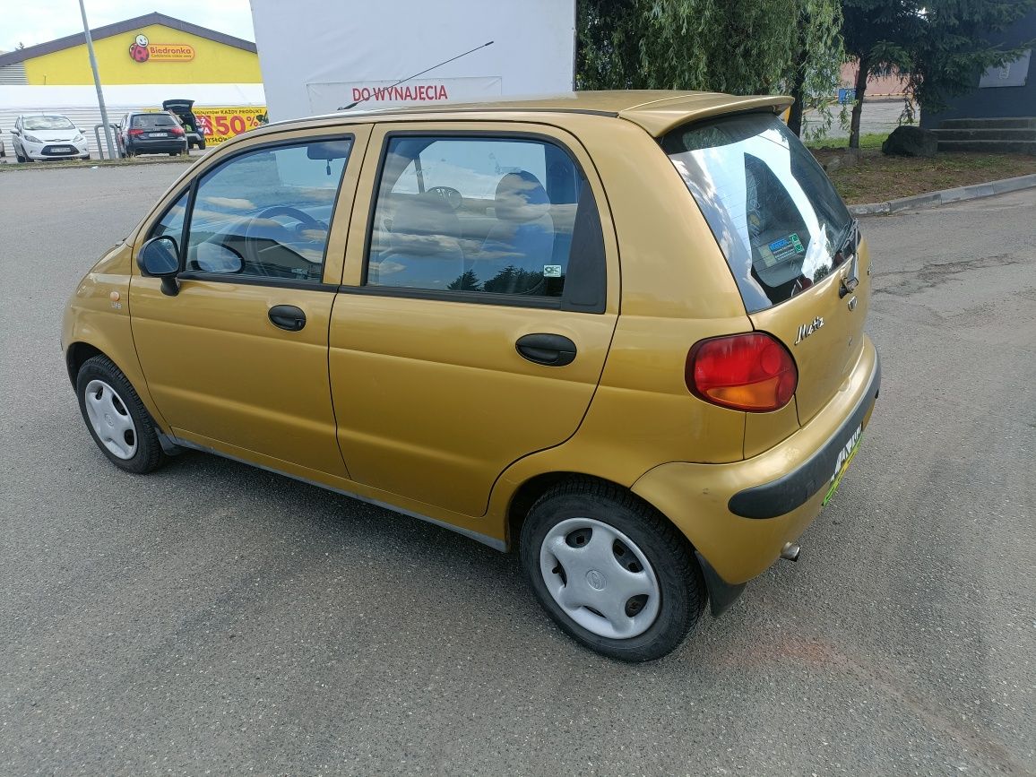 Daewoo Matiz ładny ze wspomaganiem Air ważne opłaty