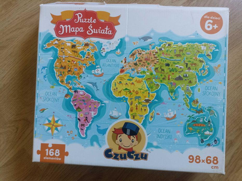 Puzzle Mapa Świata