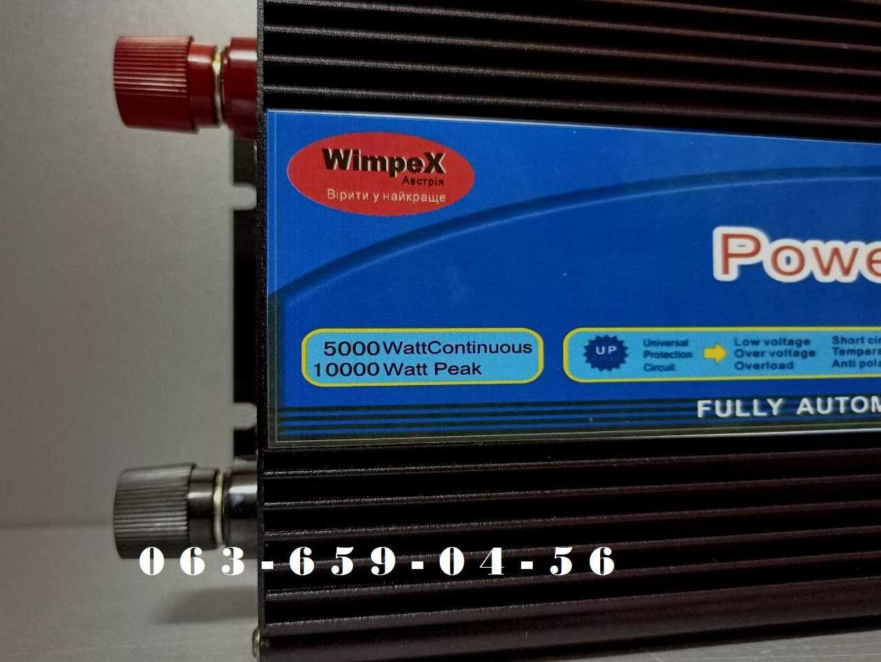 Инвертор Wimpex Преобразователь напряжения 12v 220v 5000w Інвертор
