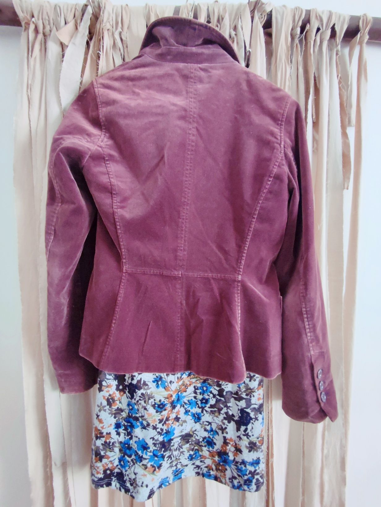 Blazer veludo bordeaux H&M