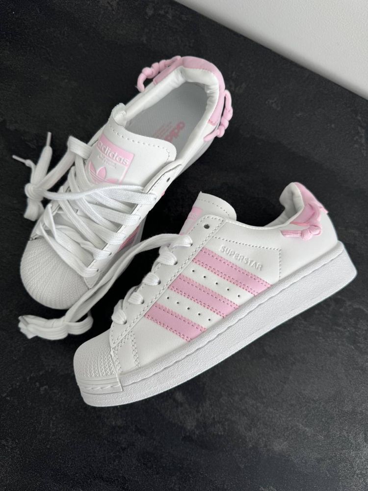 Originals Adidas Superstar Knotted Rope - White Clear Pink- GZ3446