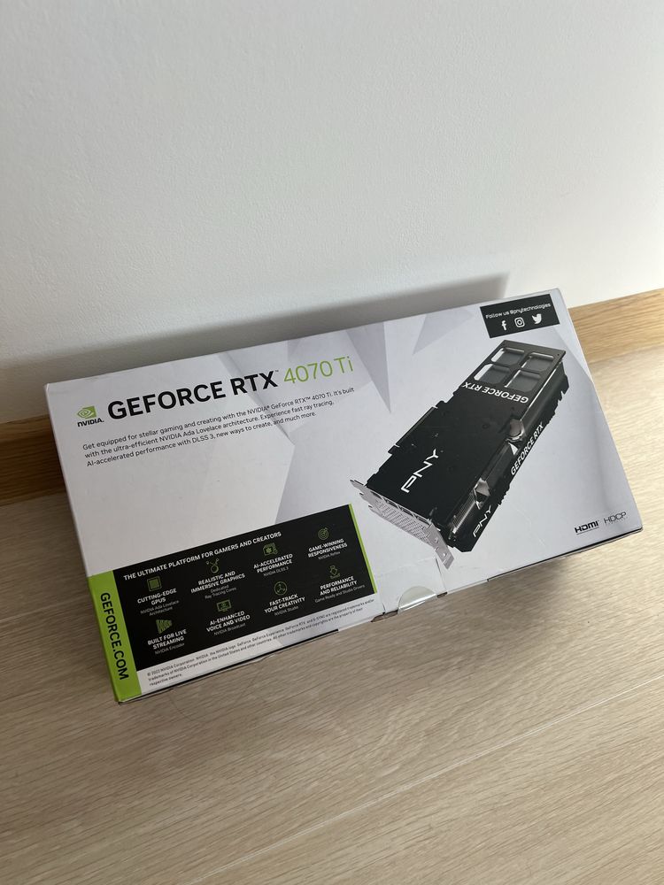 Відеокарта PNY GeForce RTX 4070 Ti Verto 12GB GDDR6X