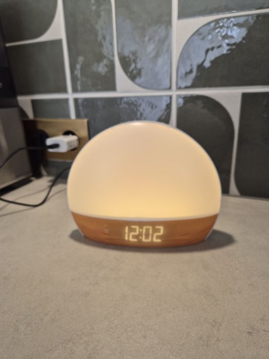 Mahli lampa zegar budzik światło jak nowa