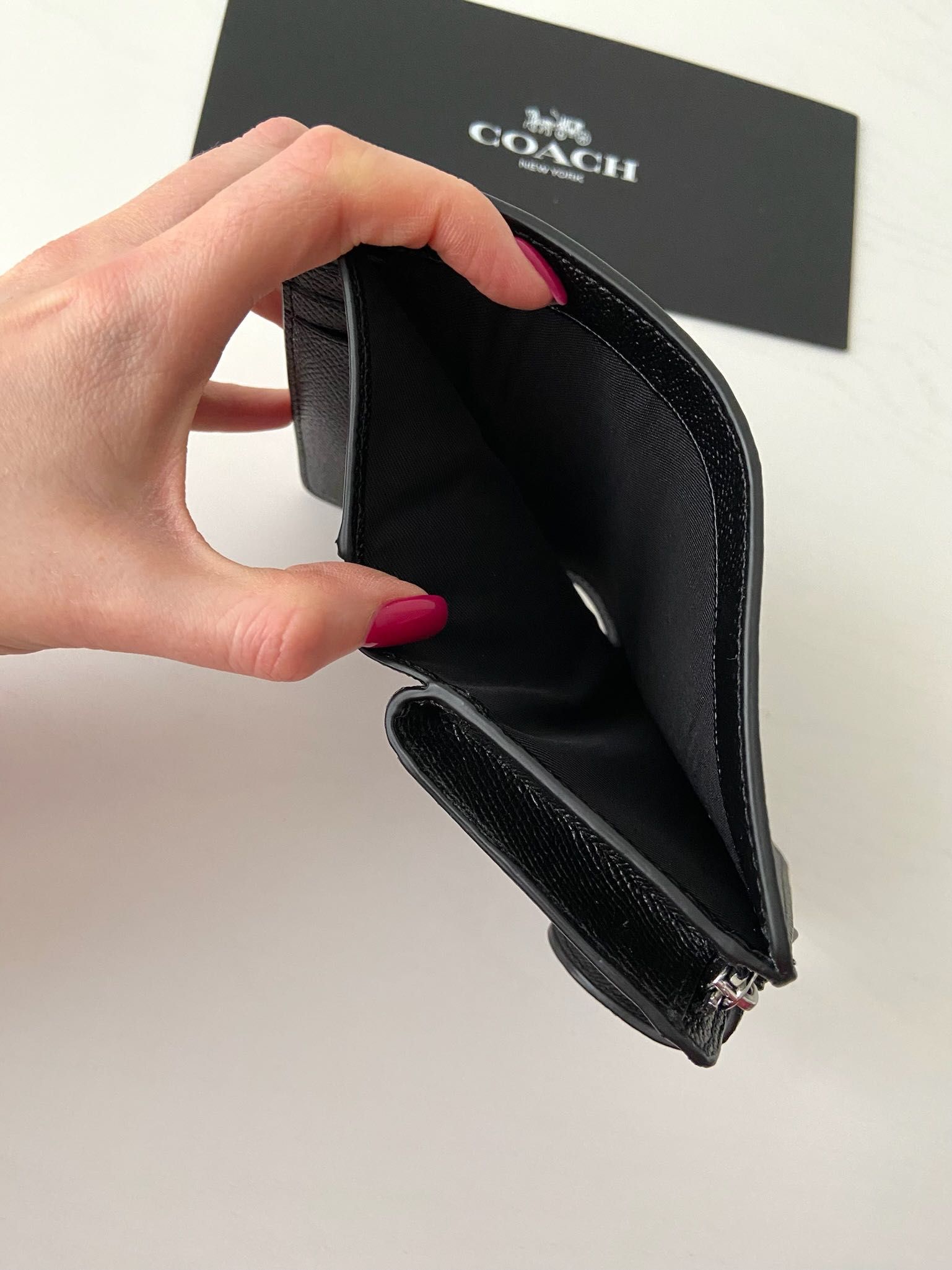 COACH Corner zip wallet Жіночий гаманець женский кожаний кошелек коач