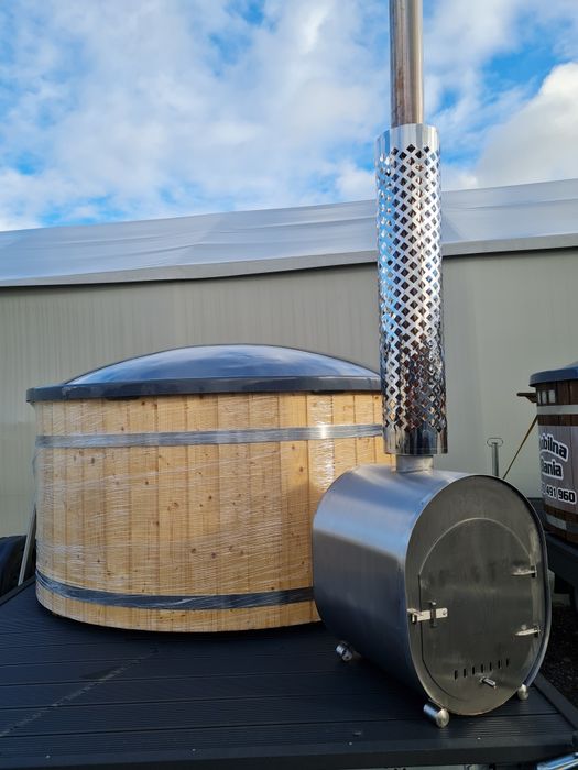 Piec kocioł zewnętrzny do jacuzzi balii basenu beczki bania ruska