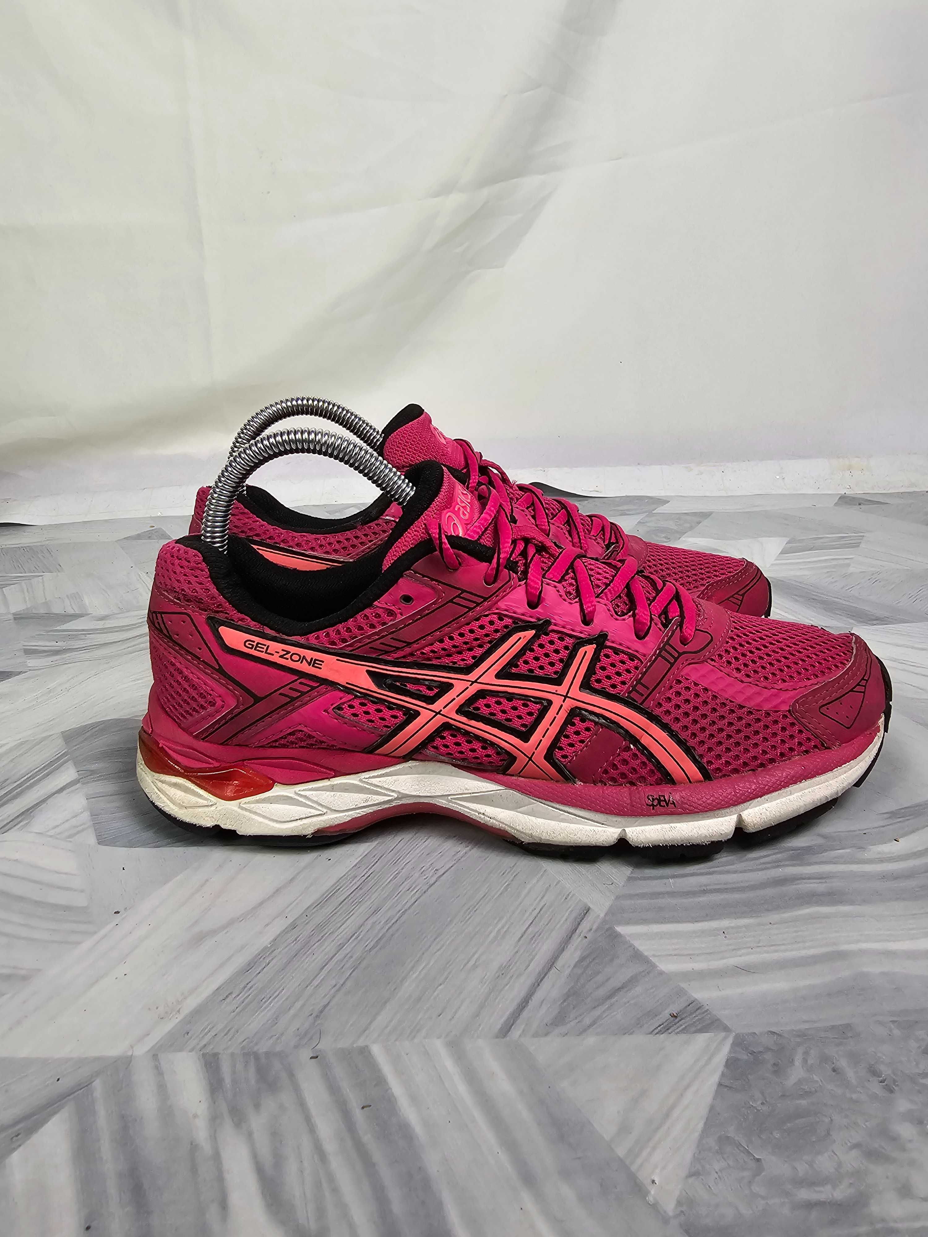 Sportowe buty do biegania różowe asics gel zone rozmiar 37