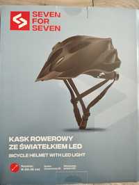 Nowy kask rowerowy ze światełkiem wbudowanym LED M 55 -58