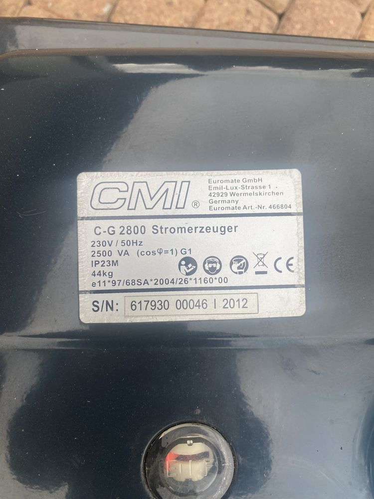 Agregat CMI model C-G 2800 Germany jak nowy