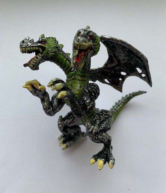 Динозавр двухглавый как конструктор Дракон Змей с 2 головами