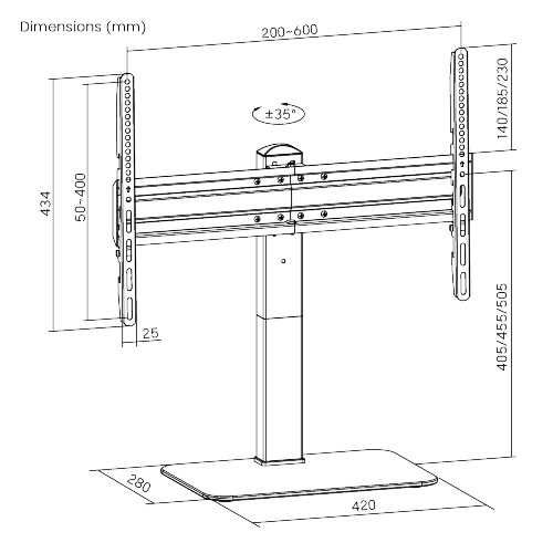 32"-70" Ніжки для телевізора ITech KFS-3 Кронштейн для телевізора