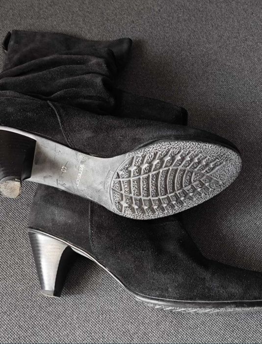 Жіночі черевики сапоги чоботи взуття зимове утеплення еврозима чорні