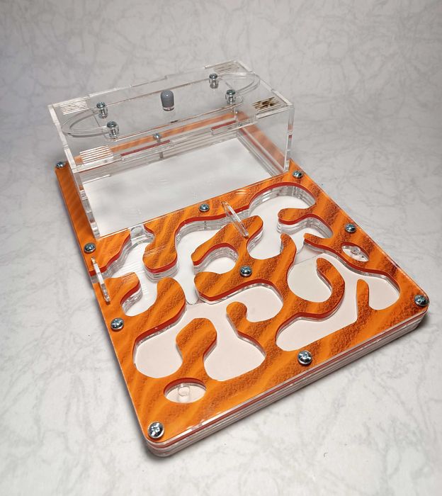 Мурашина ферма (формікарій) акрилова горизонтальна + мурахи. Комплект