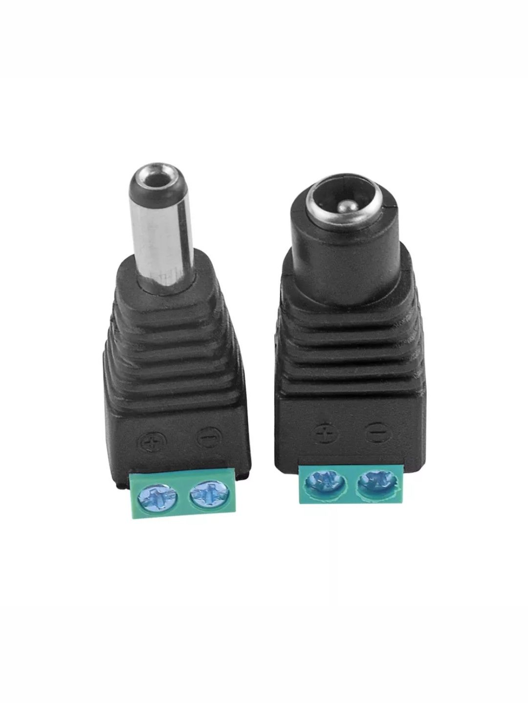 Pack 2 Conector DC macho fêmea