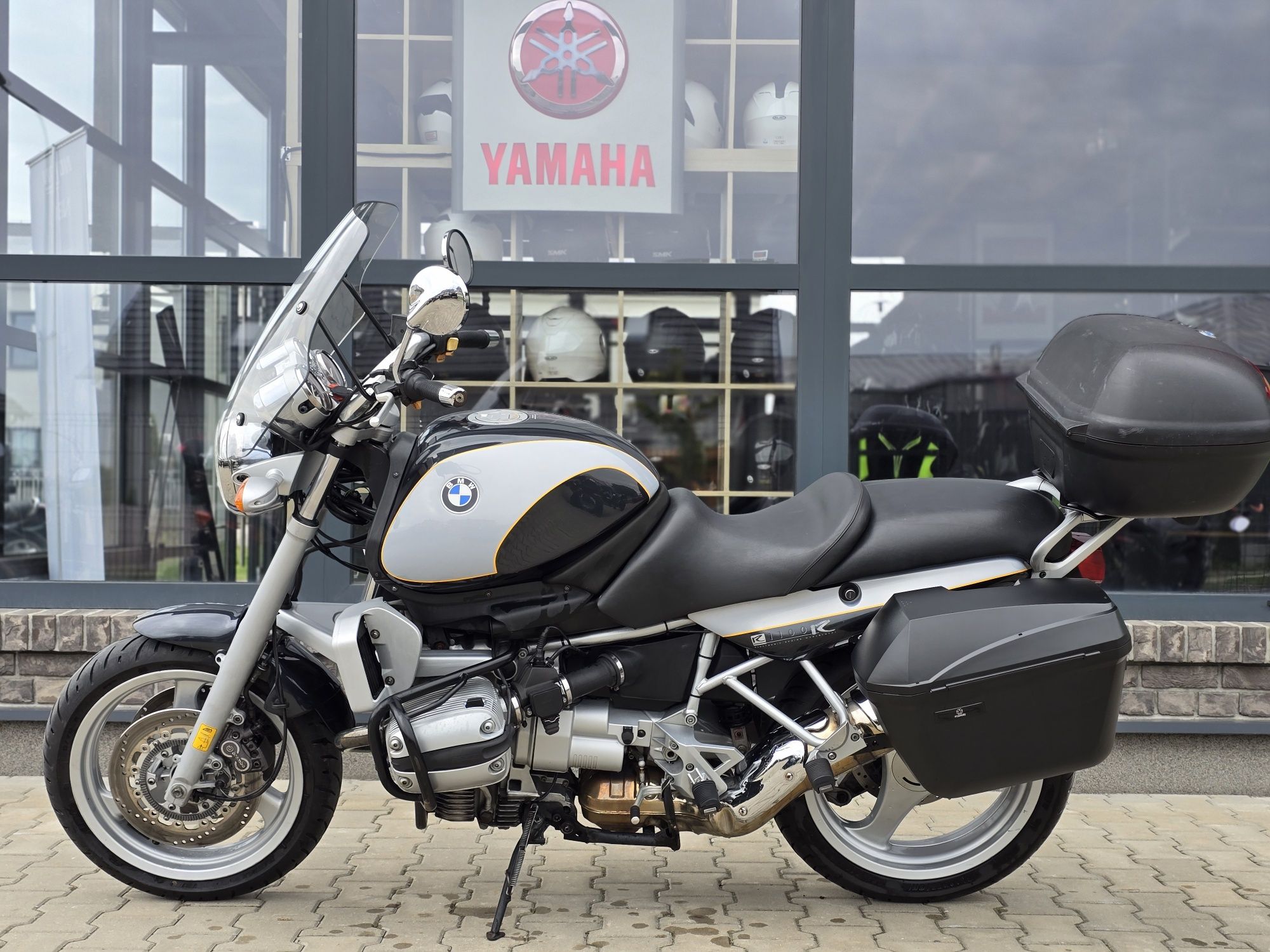 Piękne oryginalne BMW R1100R kufry szyba raty dowóz