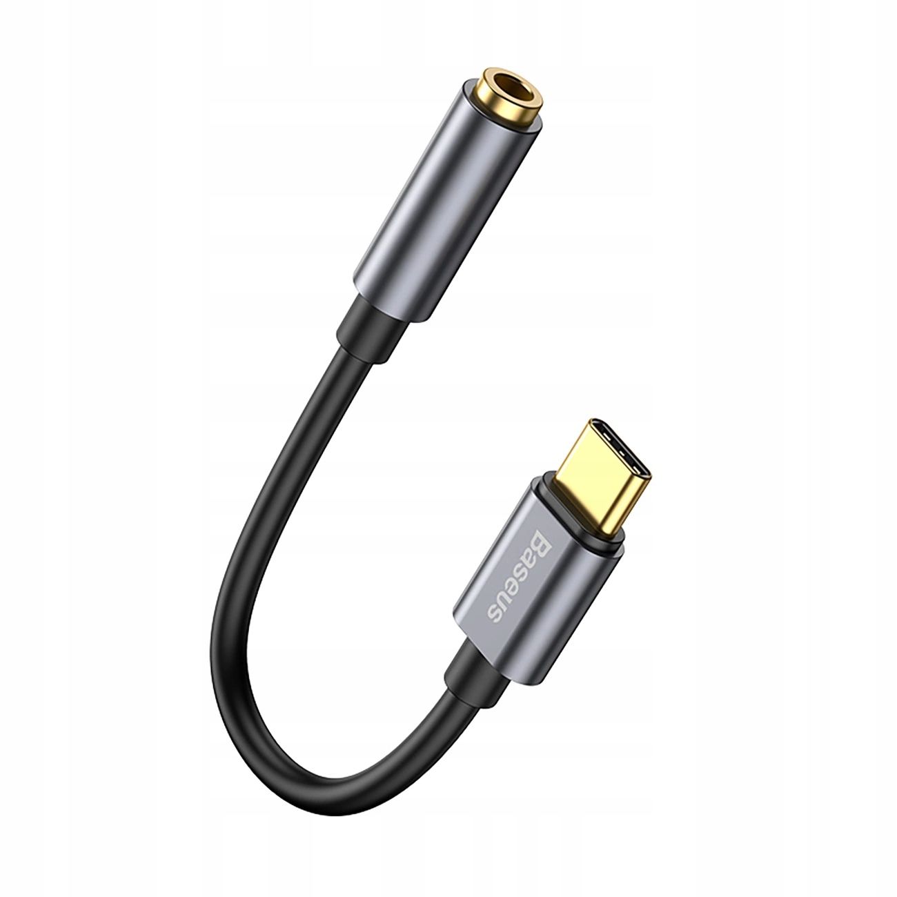Baseus Adapter Przejściówka Usb-C Do 3,5 Mm Jack Pozłacany
