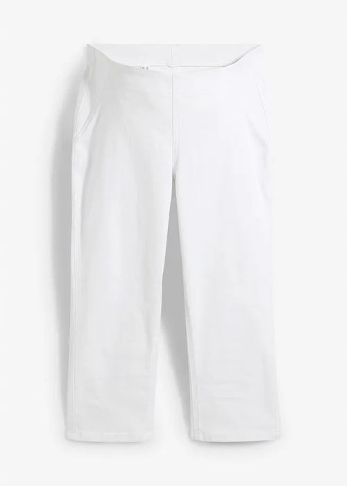 B.P.C spodnie 3/4 ciążowe białe 38.